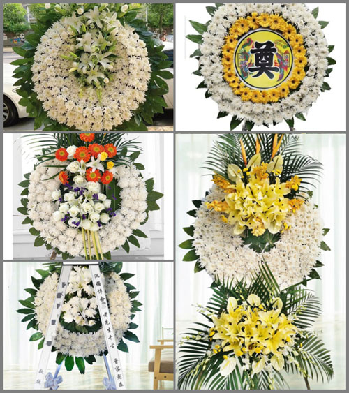 河北沧州肃宁县梁家村镇花圈速递